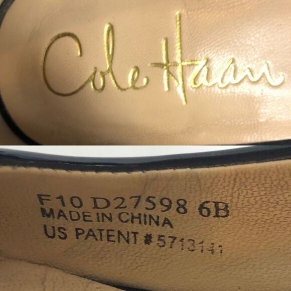 Cole Haan X Nike Black Patent Leather Heels With Buckle Detail & 3" Heel Size 6 - Picture 9 of 9